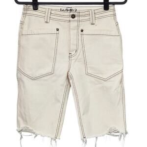 Anthropologie We The Free Women’s Shorts Coastal Casual Raw Hem Denim Size 25